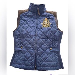 Ralph Lauren Sport Navy Quilted Vest